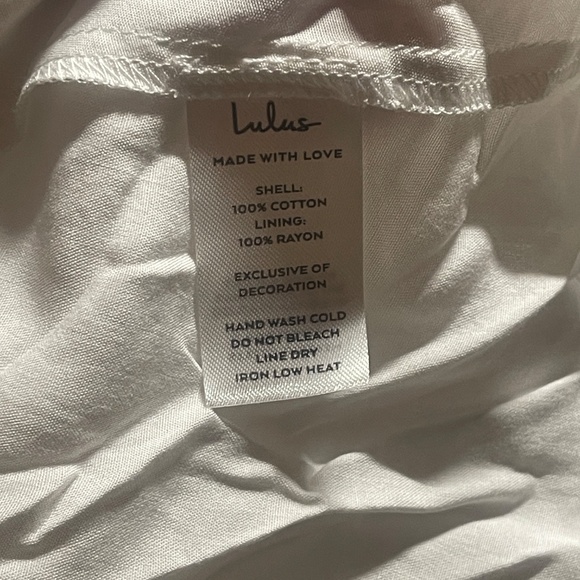 NWOT Morning in Mallorca White Eyelet Mini by Lulus - Picture 8 of 8